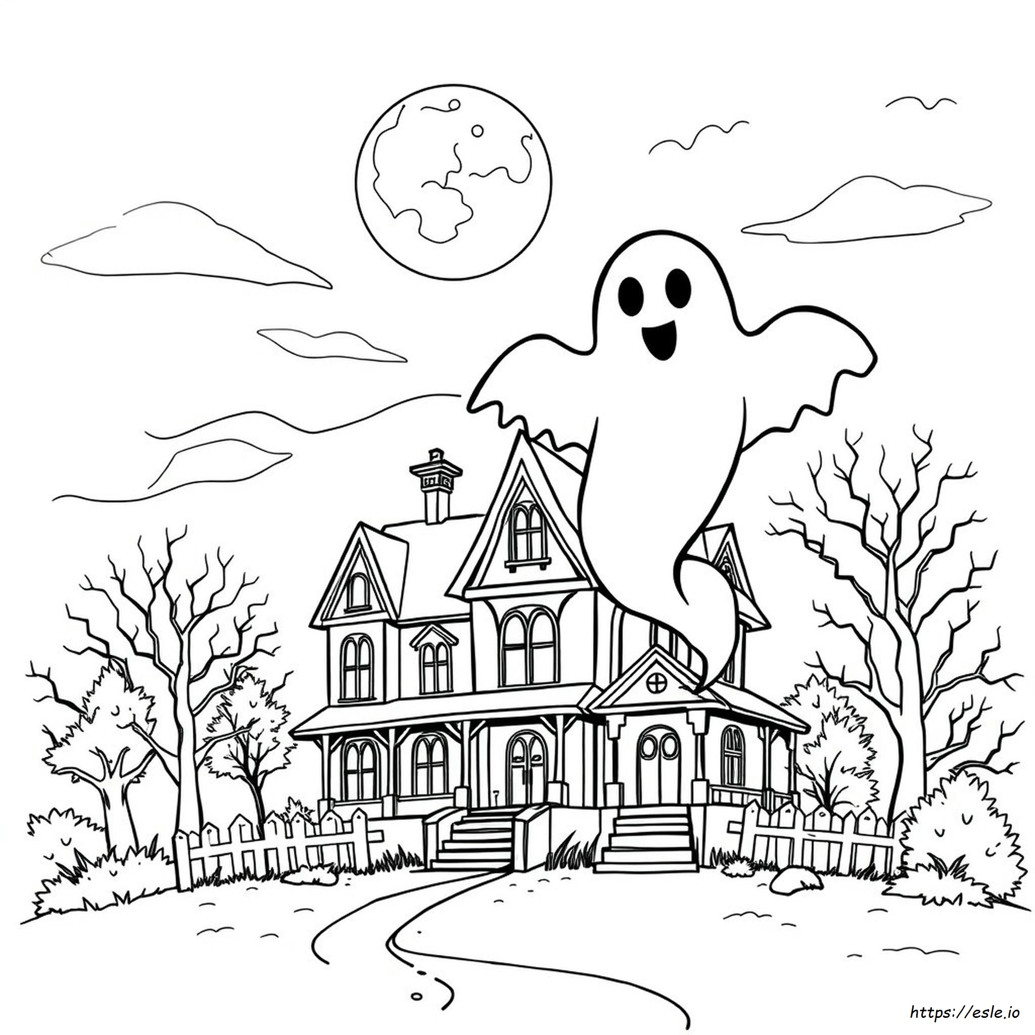 Ghost Coloring Pages Printable Pdf