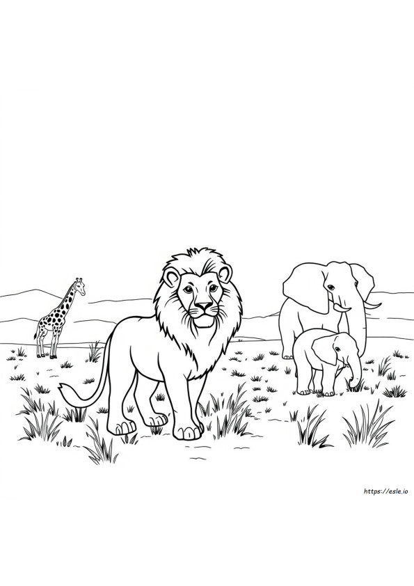Afrika Kleurplaten Printbaar