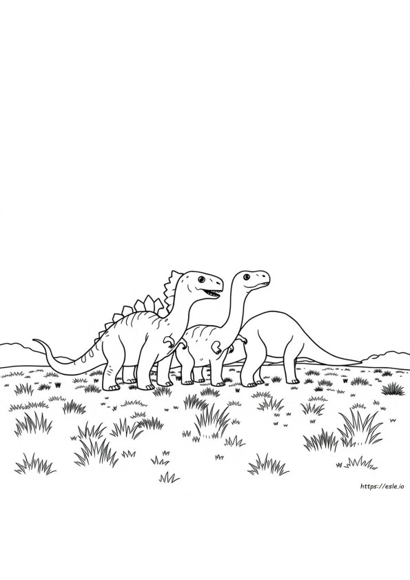 Dinosaurukset Kuvat Värityssivut