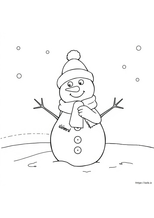 Bonhomme Colouring Page