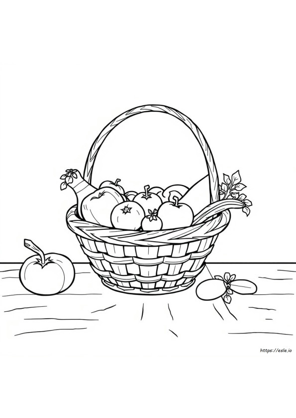 Disegni Di Cestini Da Colorare E Stampare