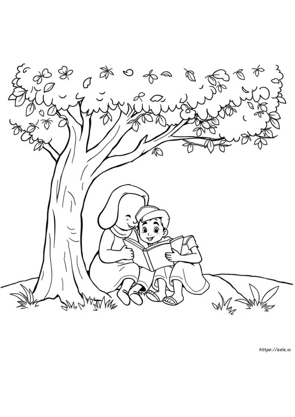 Dorcas Helps Others Coloring Page