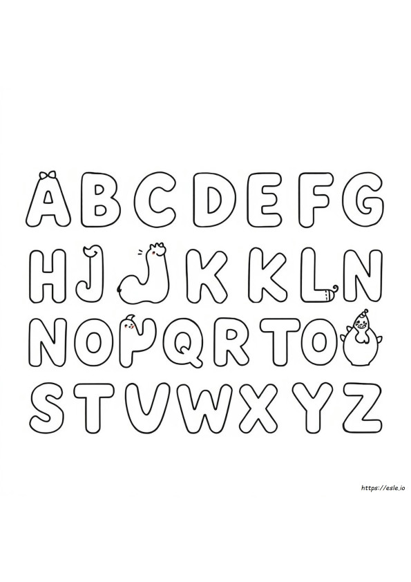Coloriage Alphabet