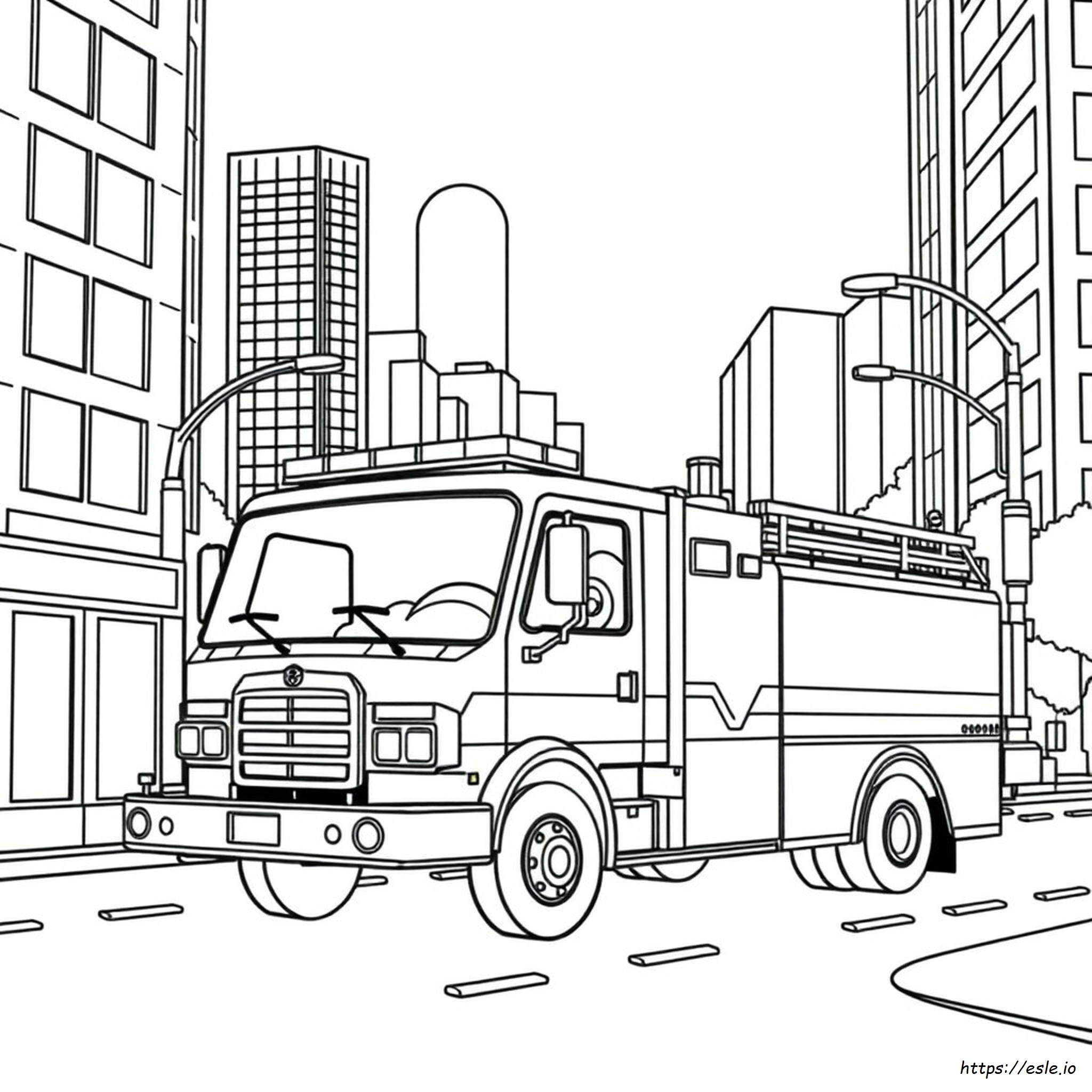 Firetruck Coloring Pages Printable