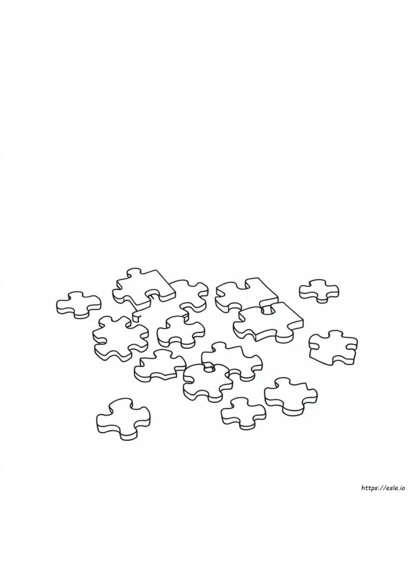 Desene De Colorat Cu Piese De Puzzle