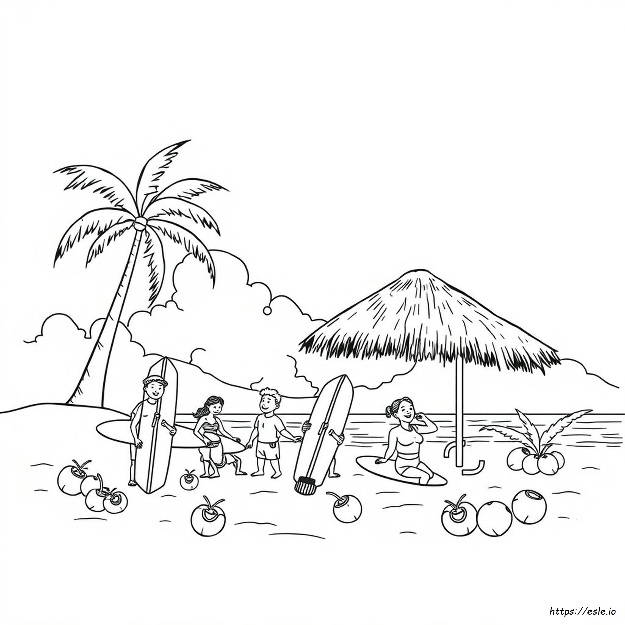 Kolorowanki Luau