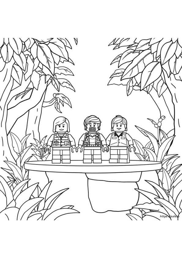 Desene De Colorat Lego Junglă
