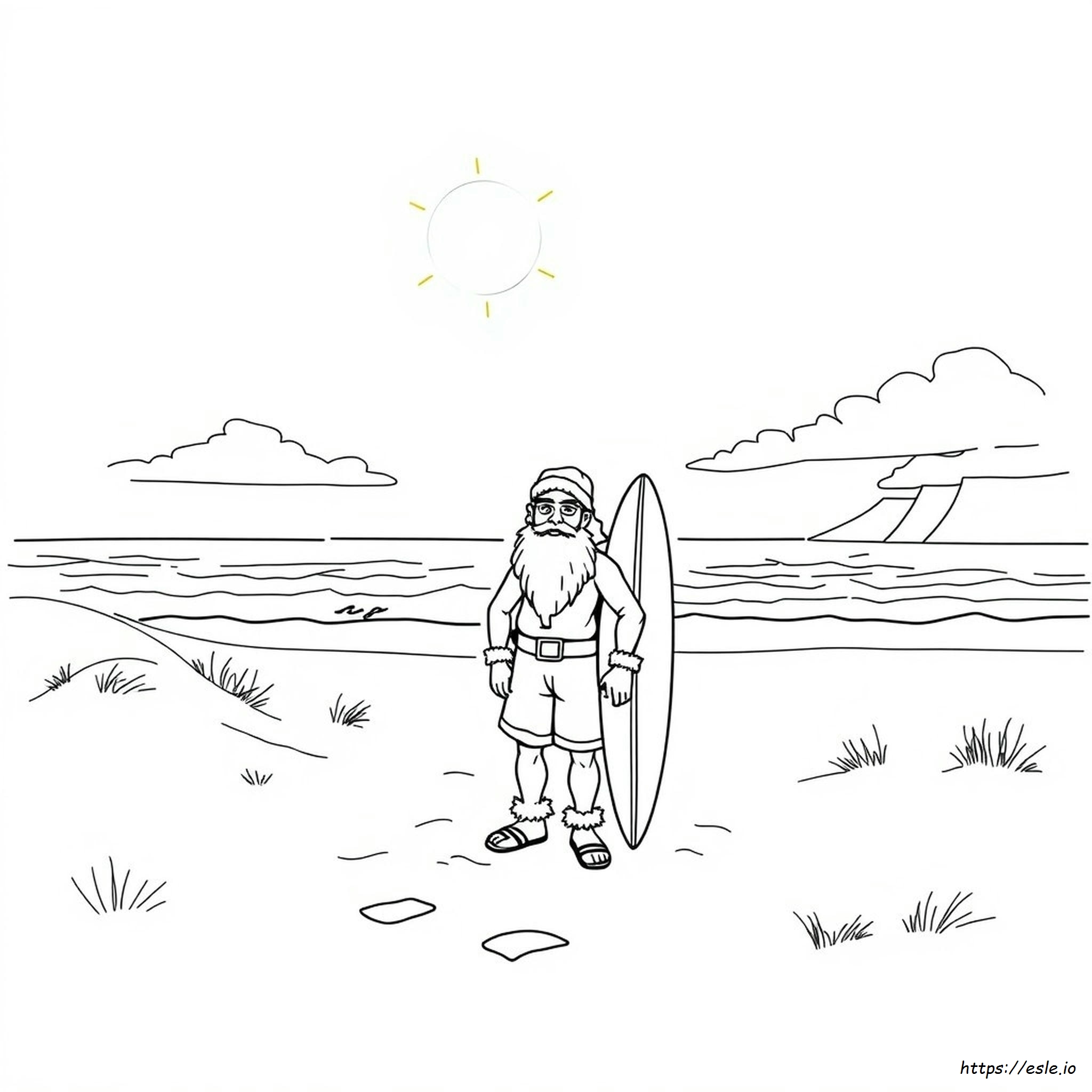 Santa Cruz Colouring In