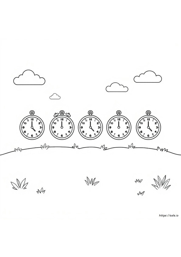 Days Of The Week Coloring Pages Printable