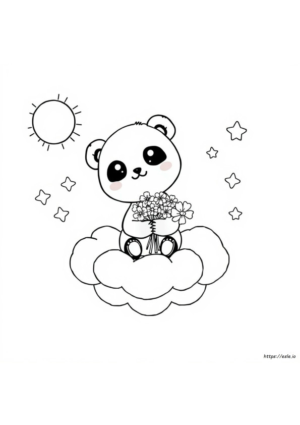 Kawaii Panda Ausmalbilder