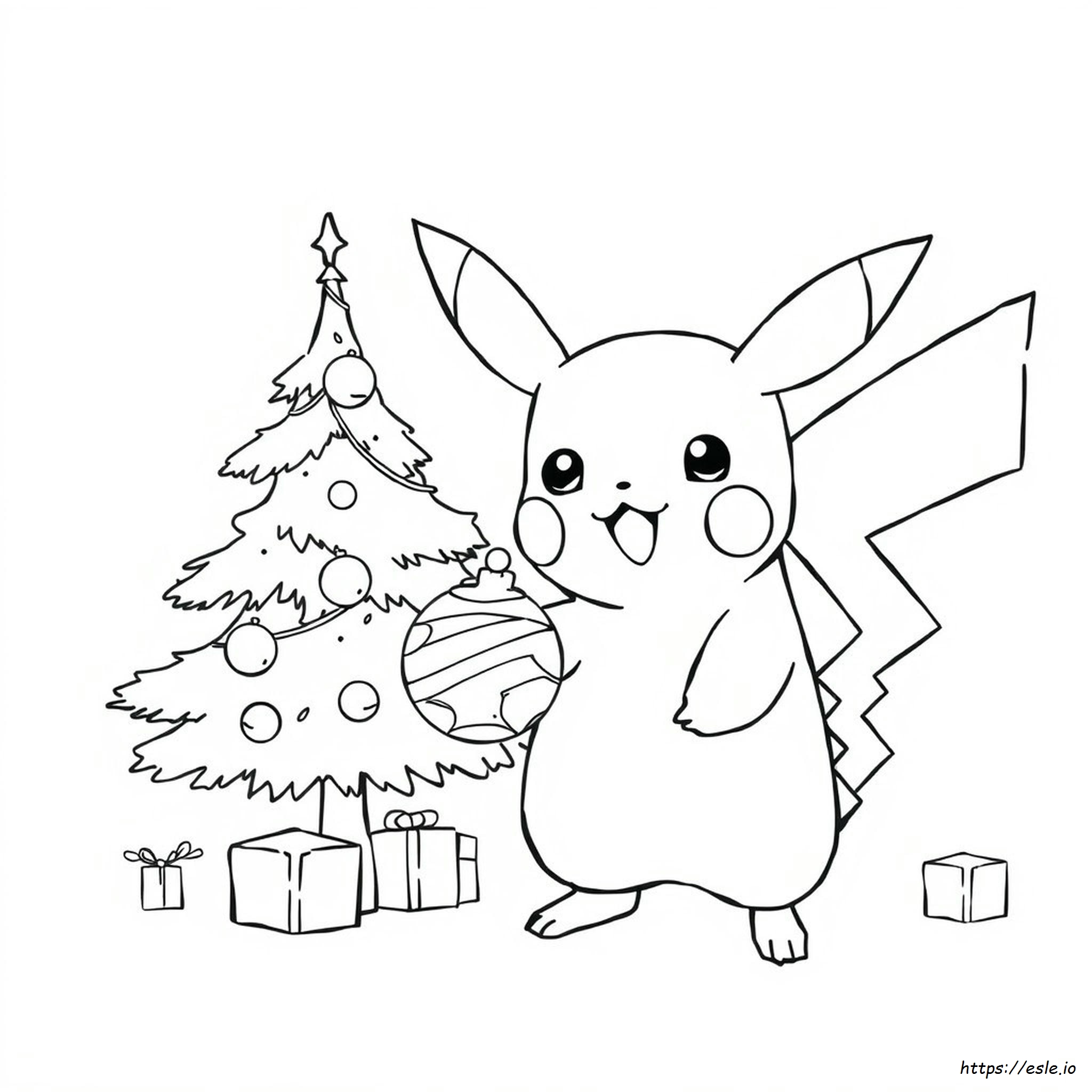 Noel Pikachu Boyama
