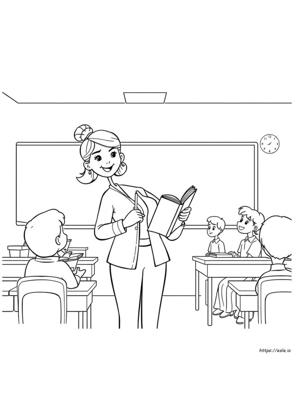 Cea Mai Bună Profesoară De Colorat Gratuit