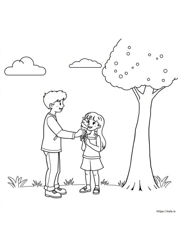 Helping Others Coloring Pages