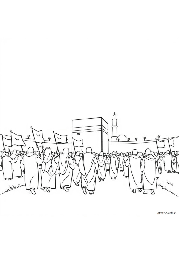 Hajj Ausmalbilder