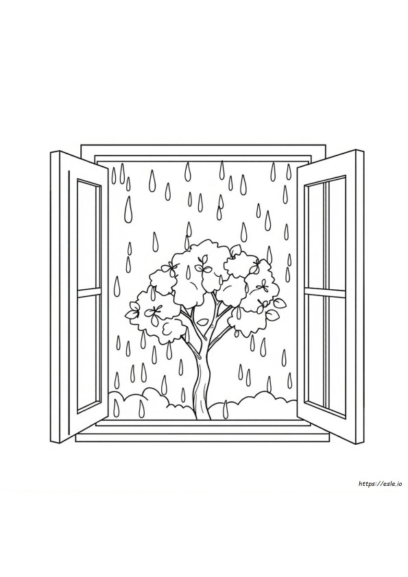Regenachtig Weer Kleurplaten