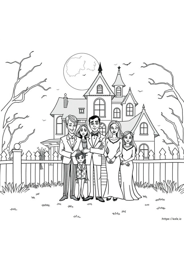 Addams Family Ausmalbilder