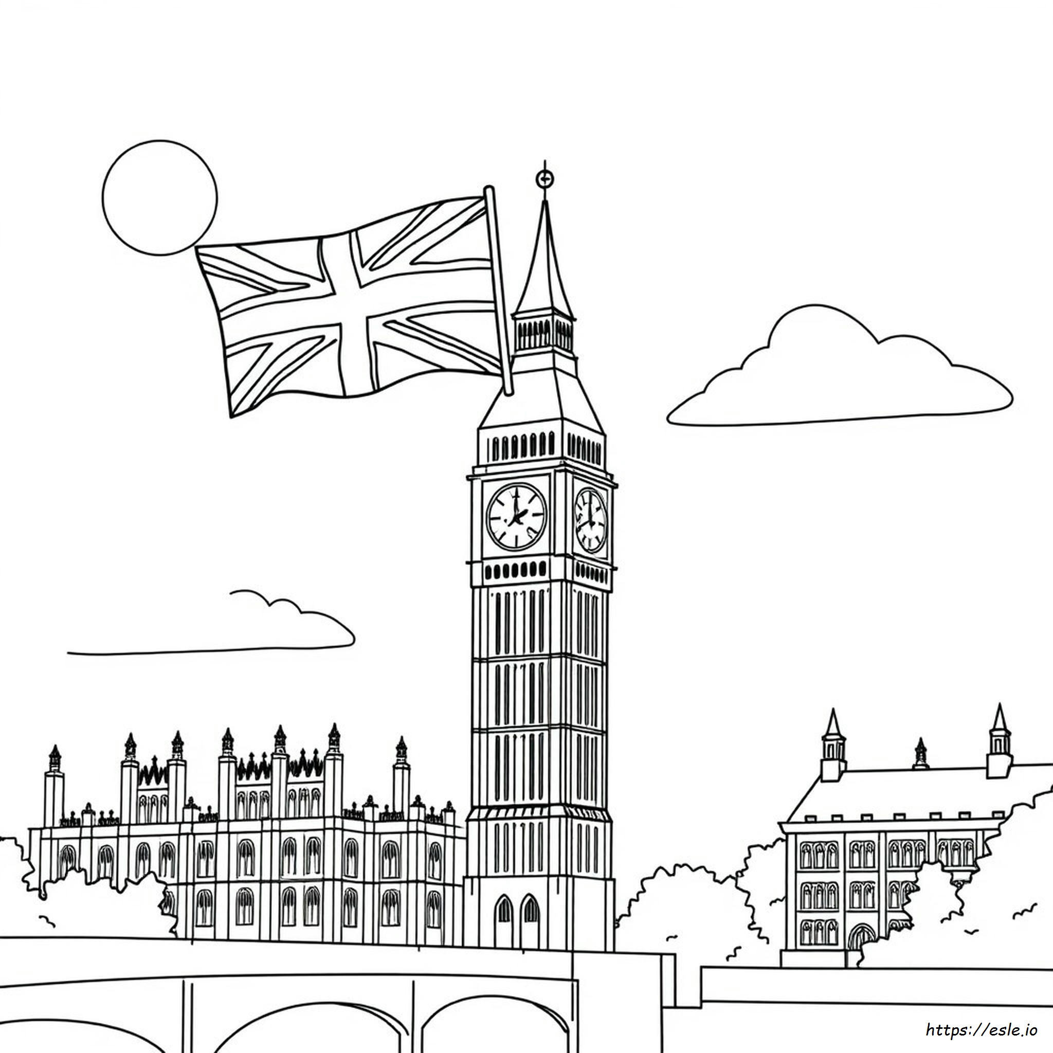 Británico Páginas Para Colorear