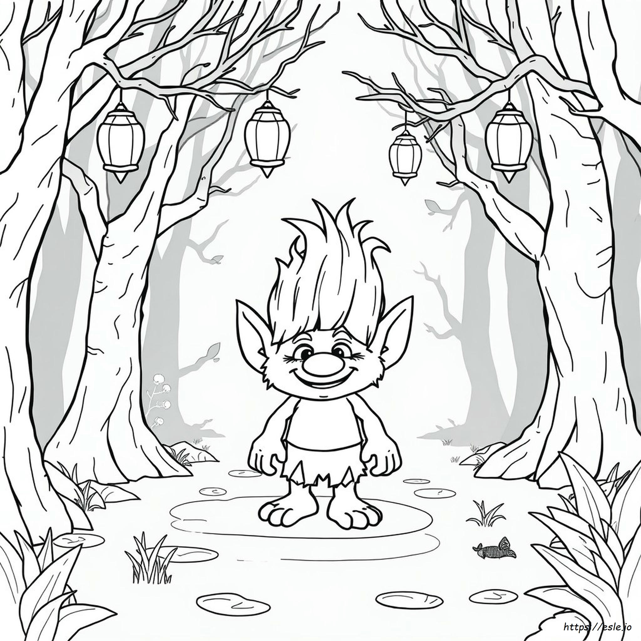 Cooper Trolls Coloring Page