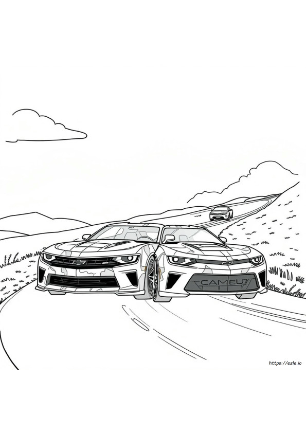 Camaro Para Colorir