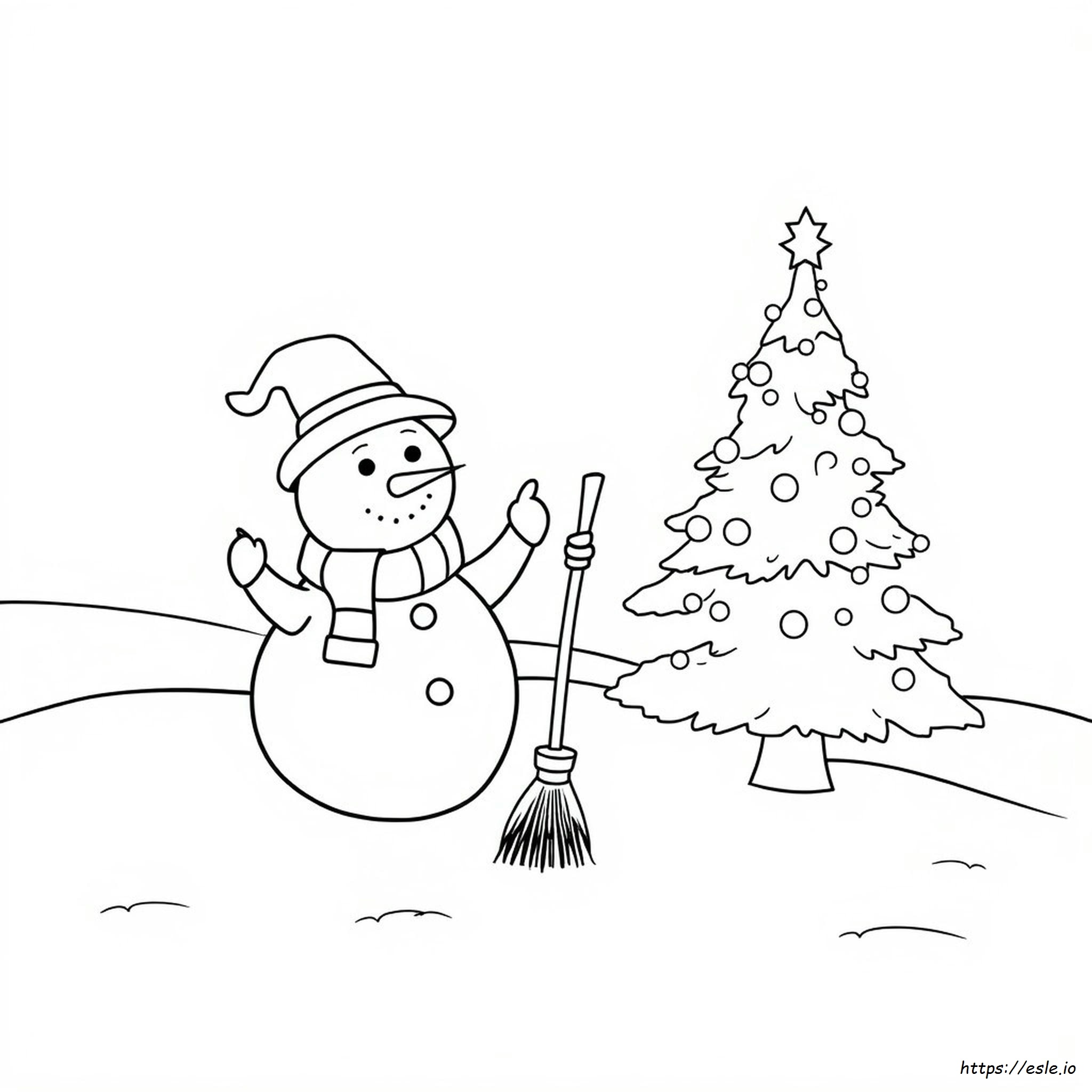 Snowman Coloring Pages For Adults