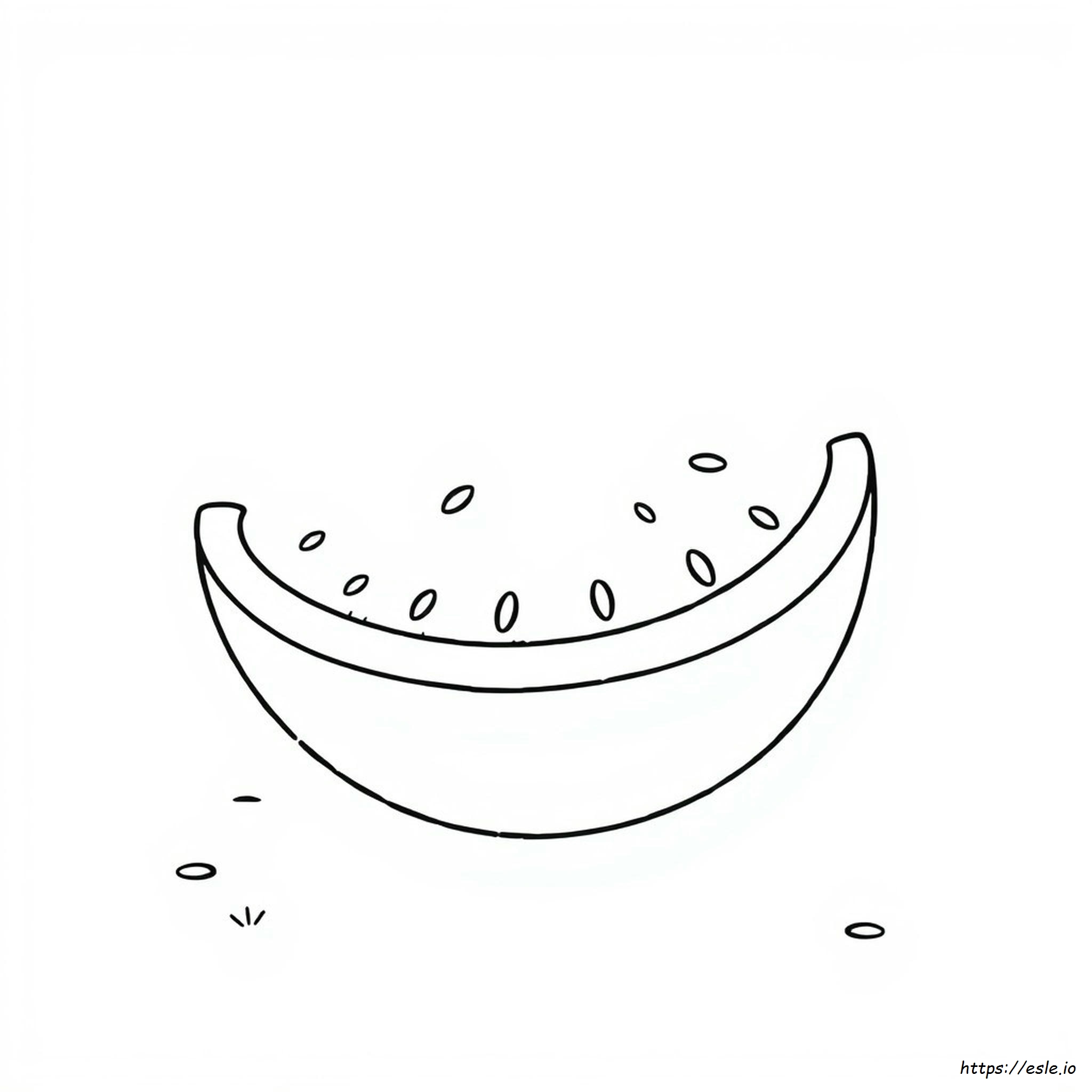 Coloring Watermelon Outline