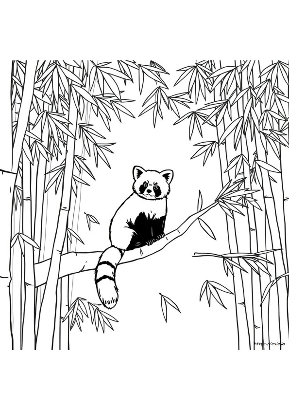 Ursuleț Panda Roșu De Colorat