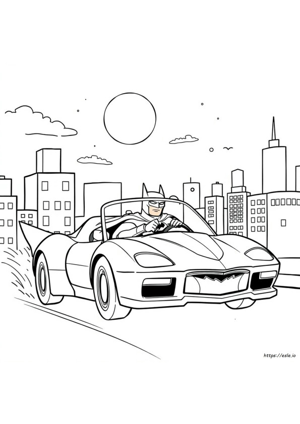 Batman Auto Ausmalbilder
