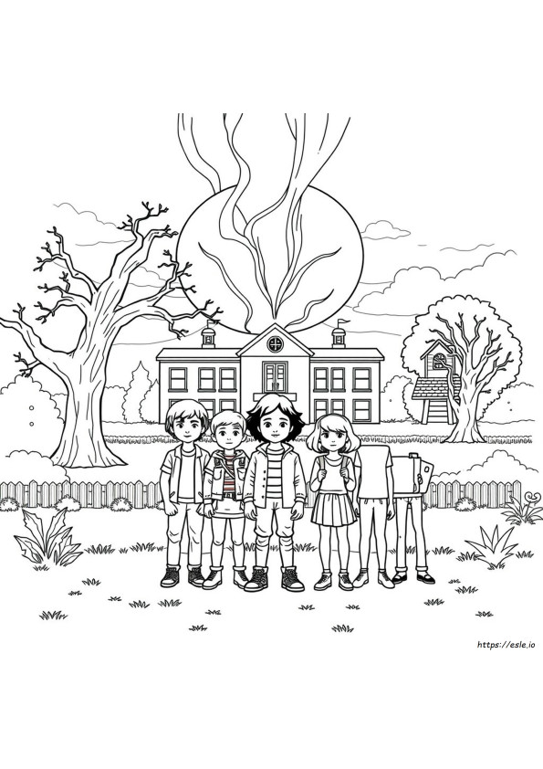 Stranger Things Para Colorir