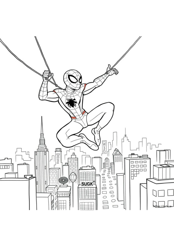 Spiderman Cartone Animato Da Colorare