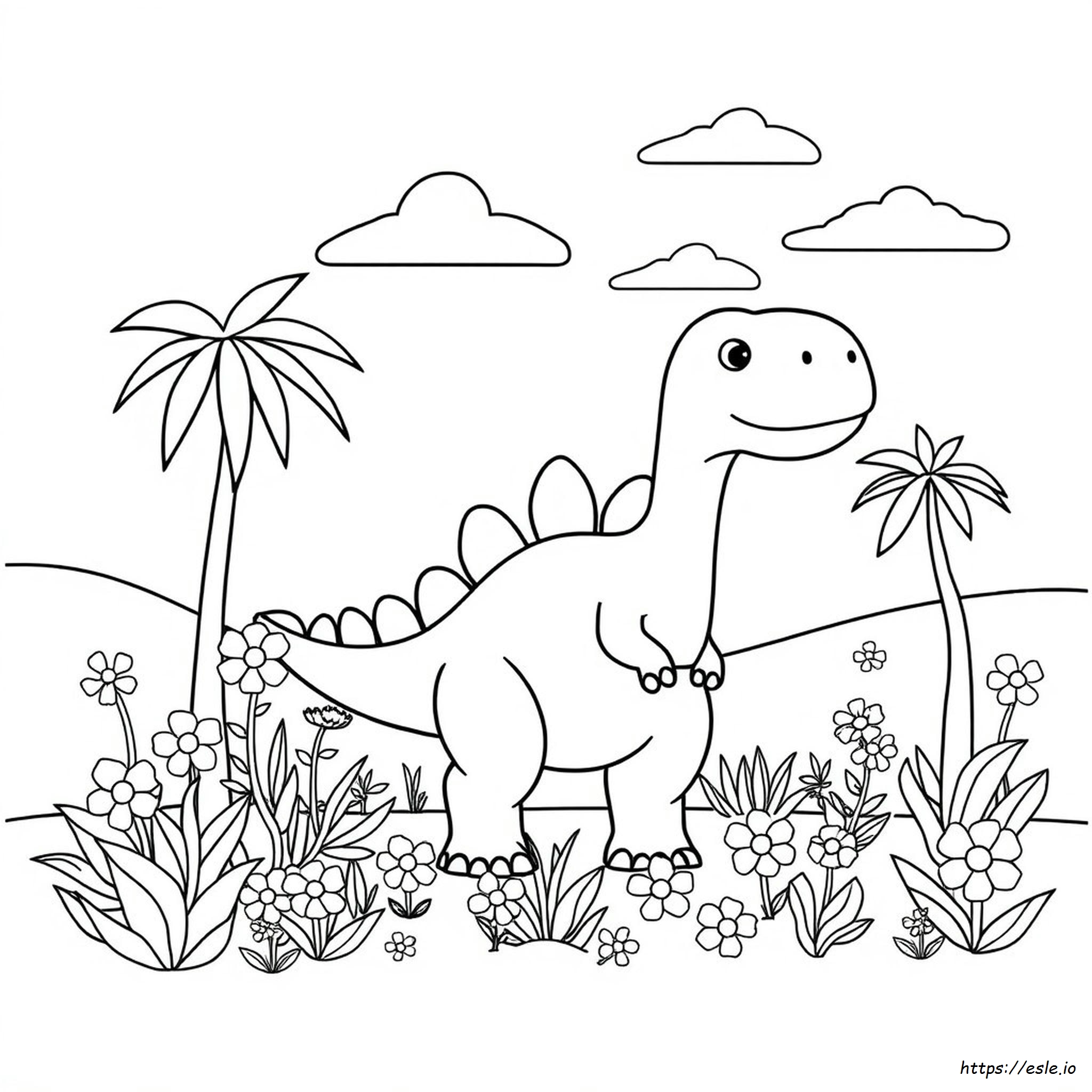 Cute Dinosaur Coloring Pages Printable