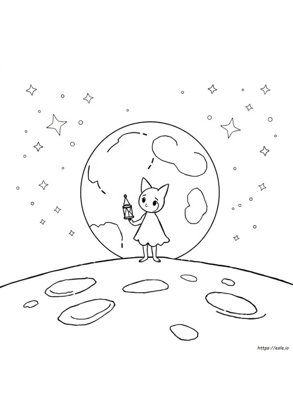 Luna Da Colorare