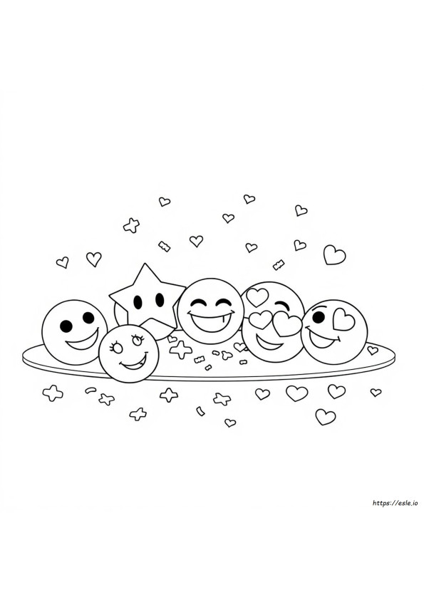 Emojis Colouring Pages