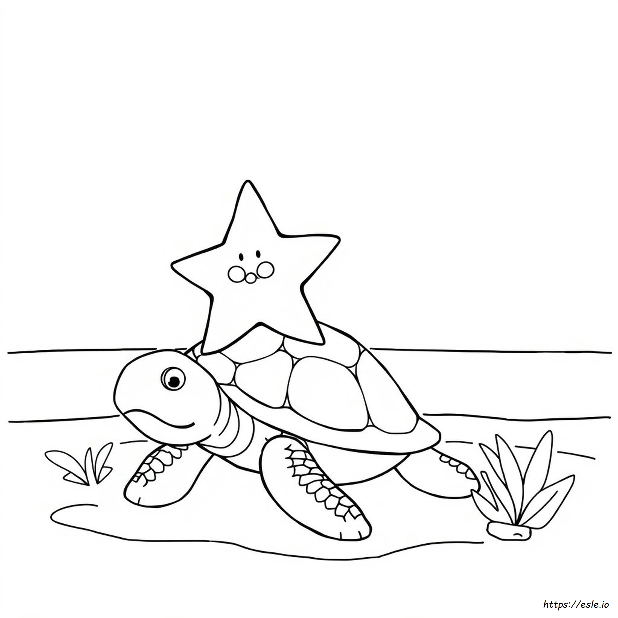Estrella Y Marco Para Colorear
