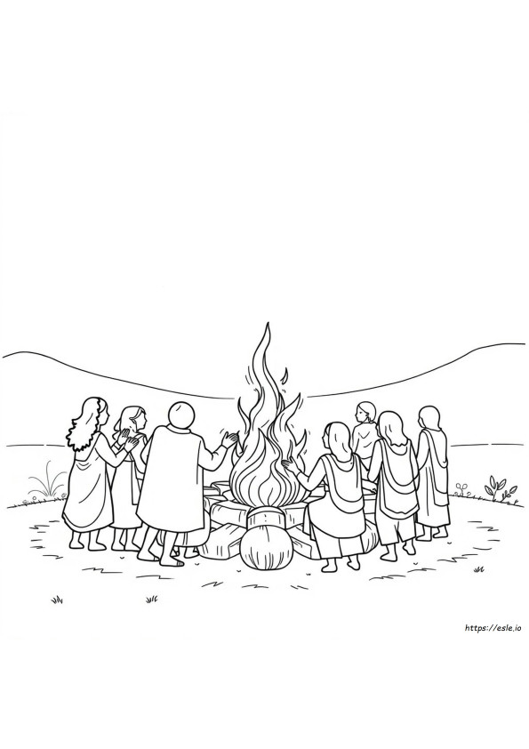 Drawing Printable Lohri Colouring Pages