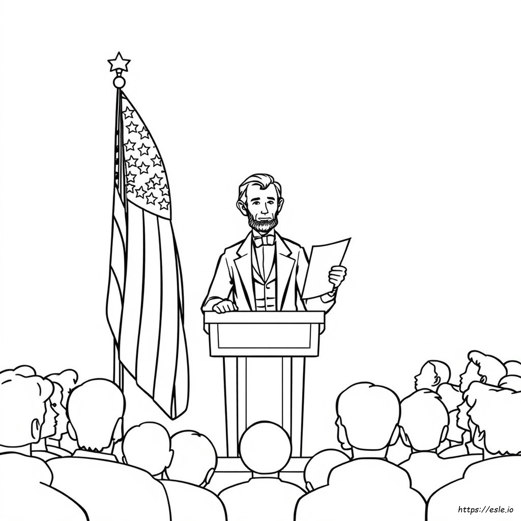 Präsident Lincoln Ausmalbilder