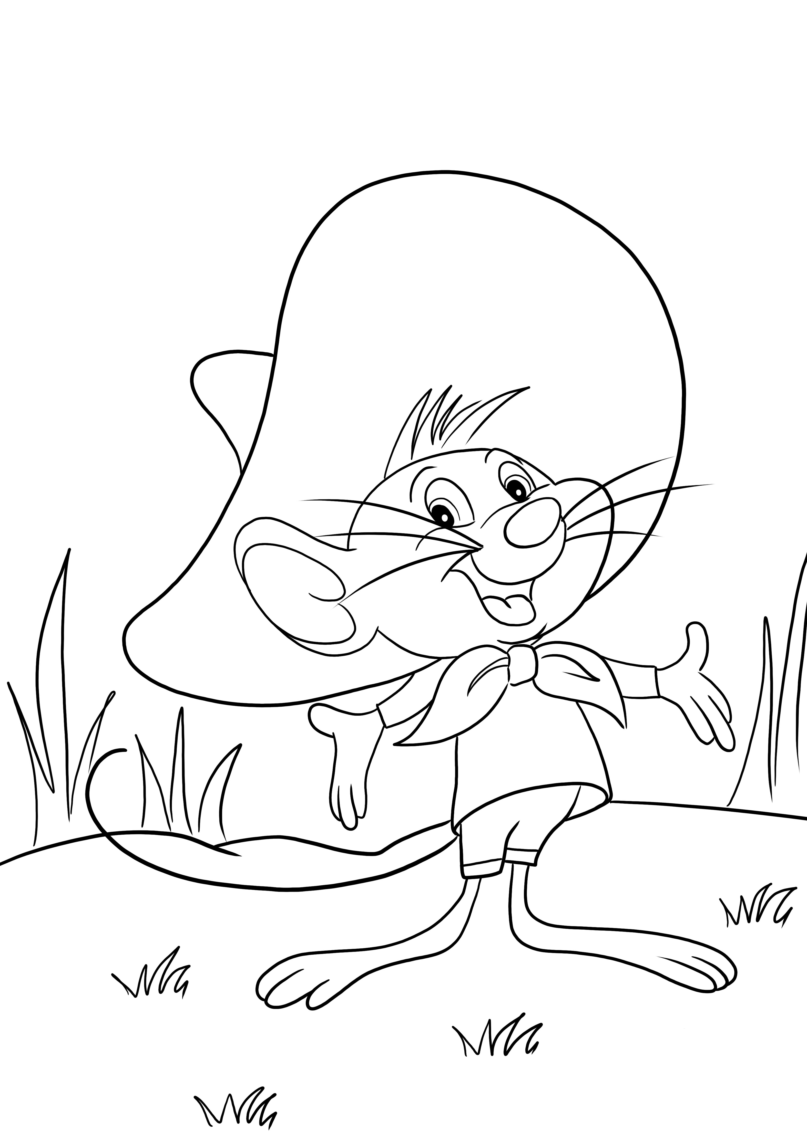 Nuestro personaje favorito de Looney Tunes, Li'l Sneeze, imprimible gratis para colorear