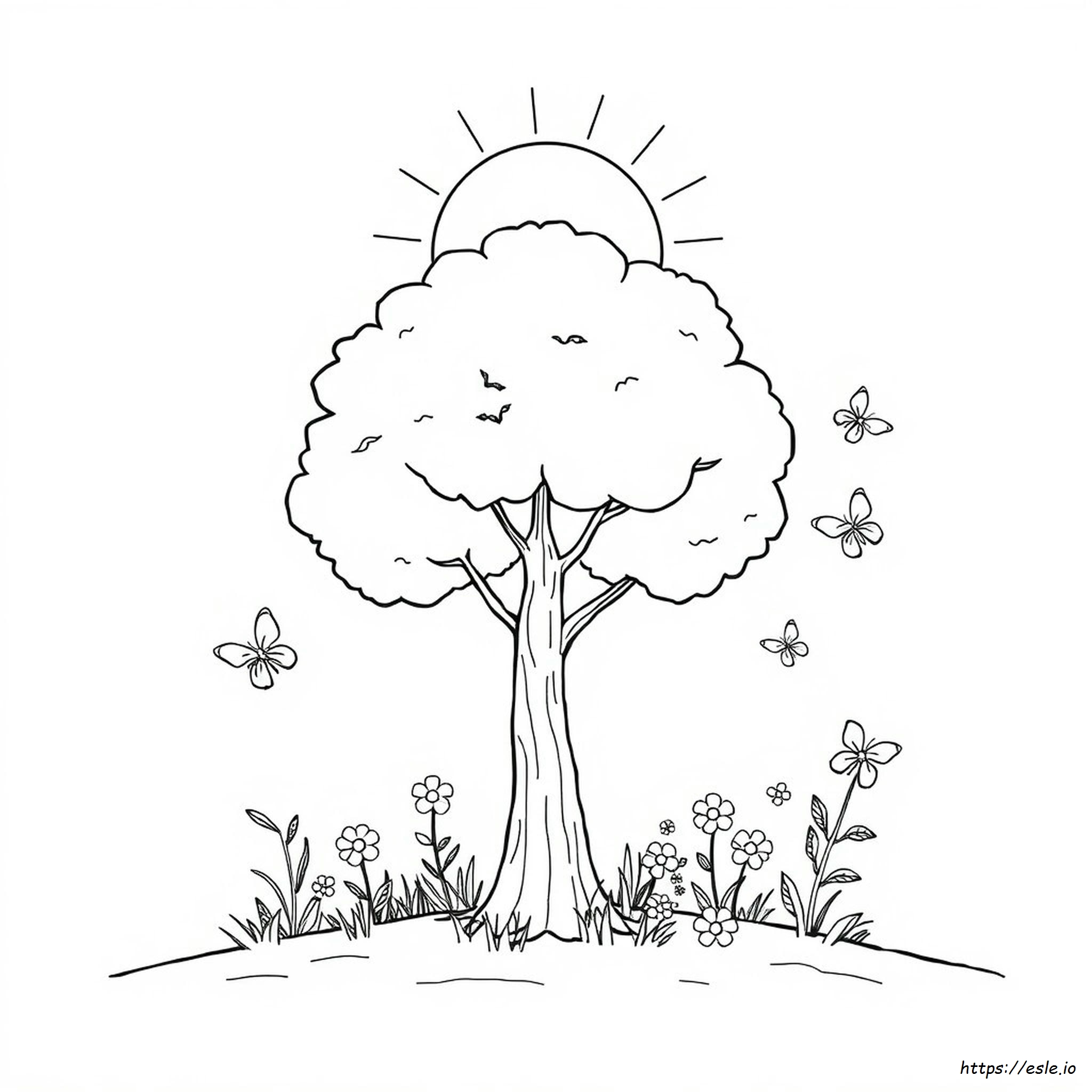 Dibujo De La Naturaleza Para Colorear
