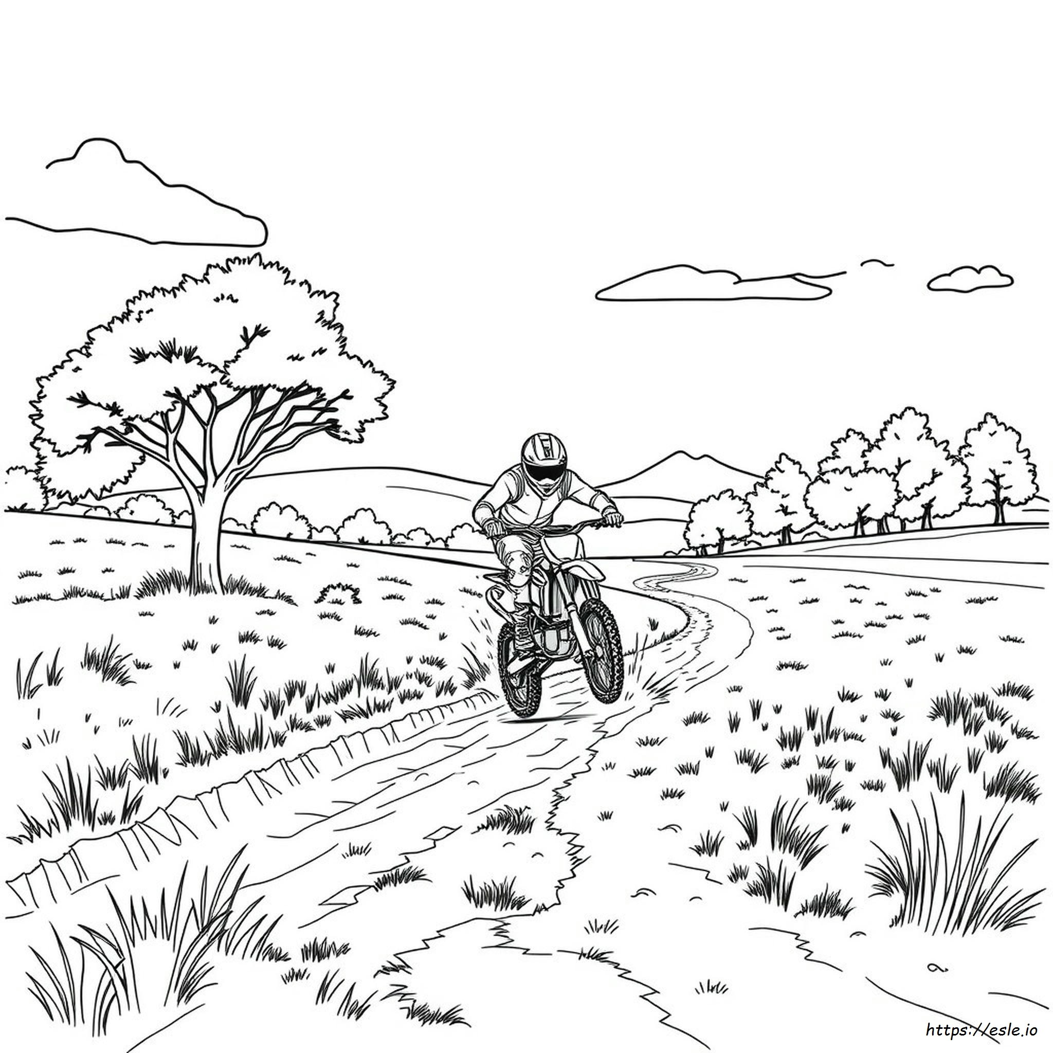Colouring Pages Dirt Bikes