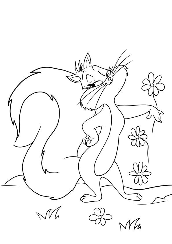 Here is our free printable of Penelope Cat to download or print and color
