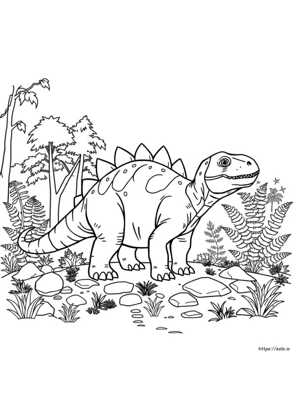 Ankylosaurus Színező
