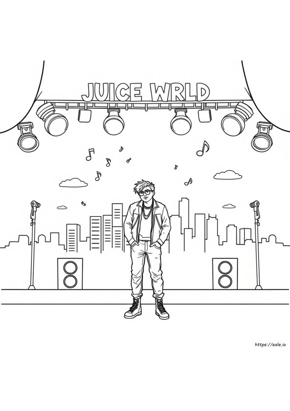 Juice Wrld Coloring Book