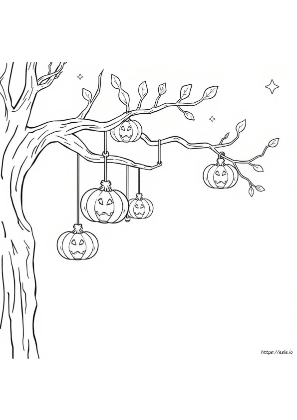 Semne De Carte De Halloween De Colorat