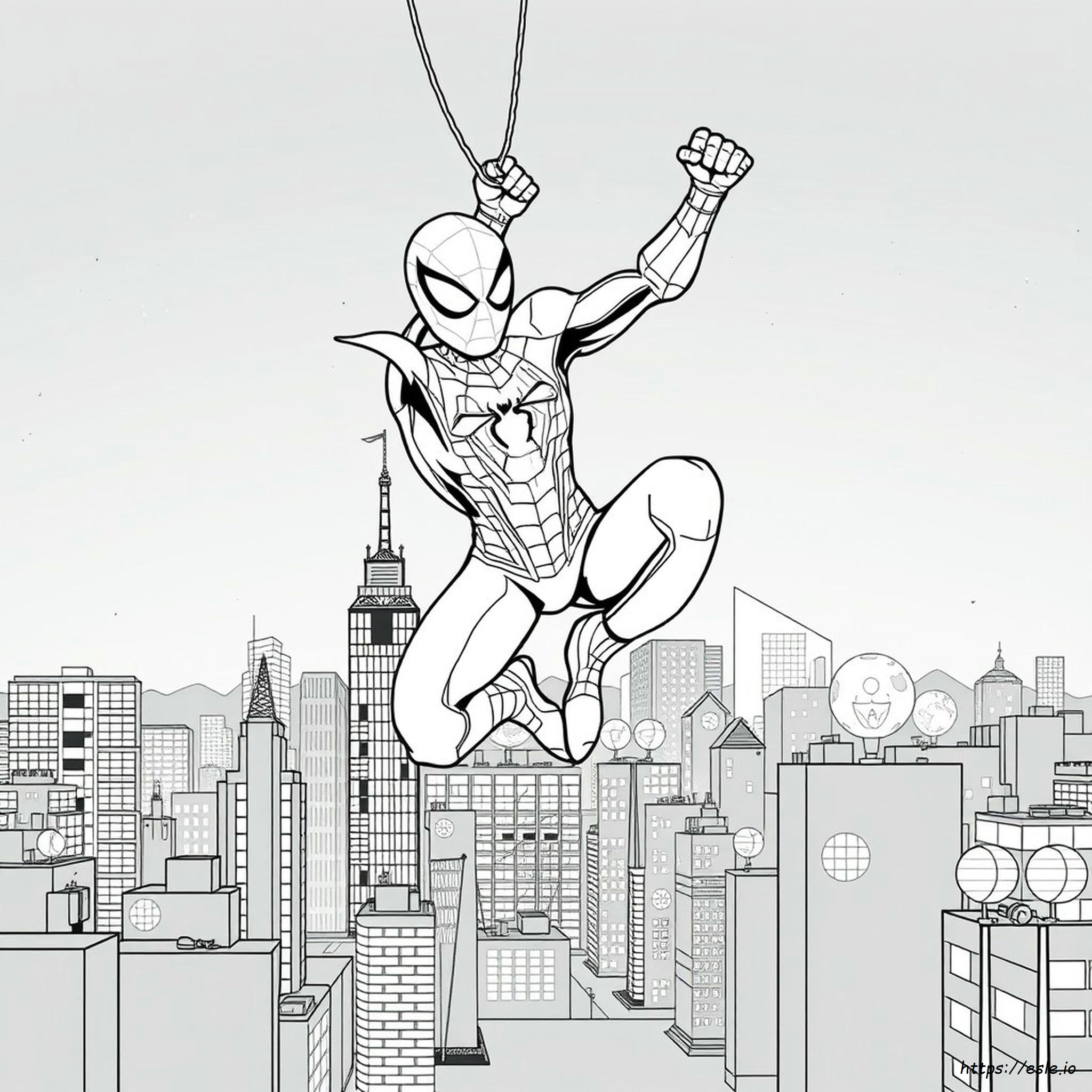 Iron Spider Man Colouring