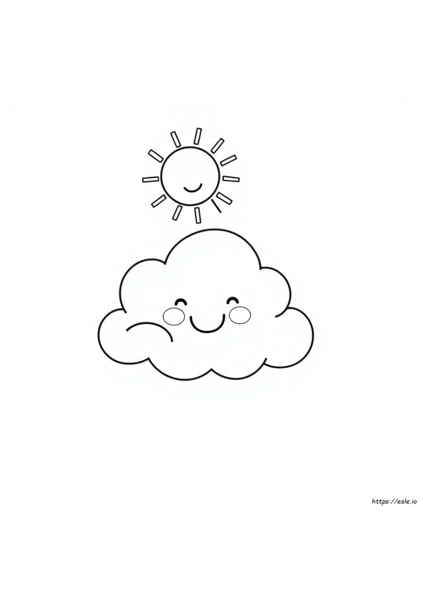 Wolke Und Sonne Ausmalbilder