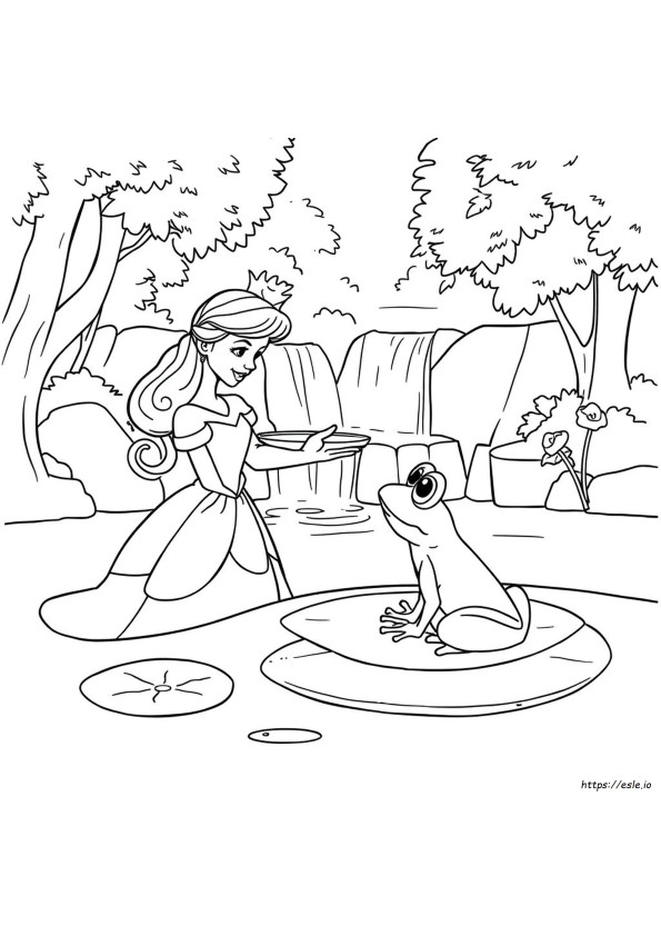 Coloriages La Princesse Et La Grenouille Pour Adultes