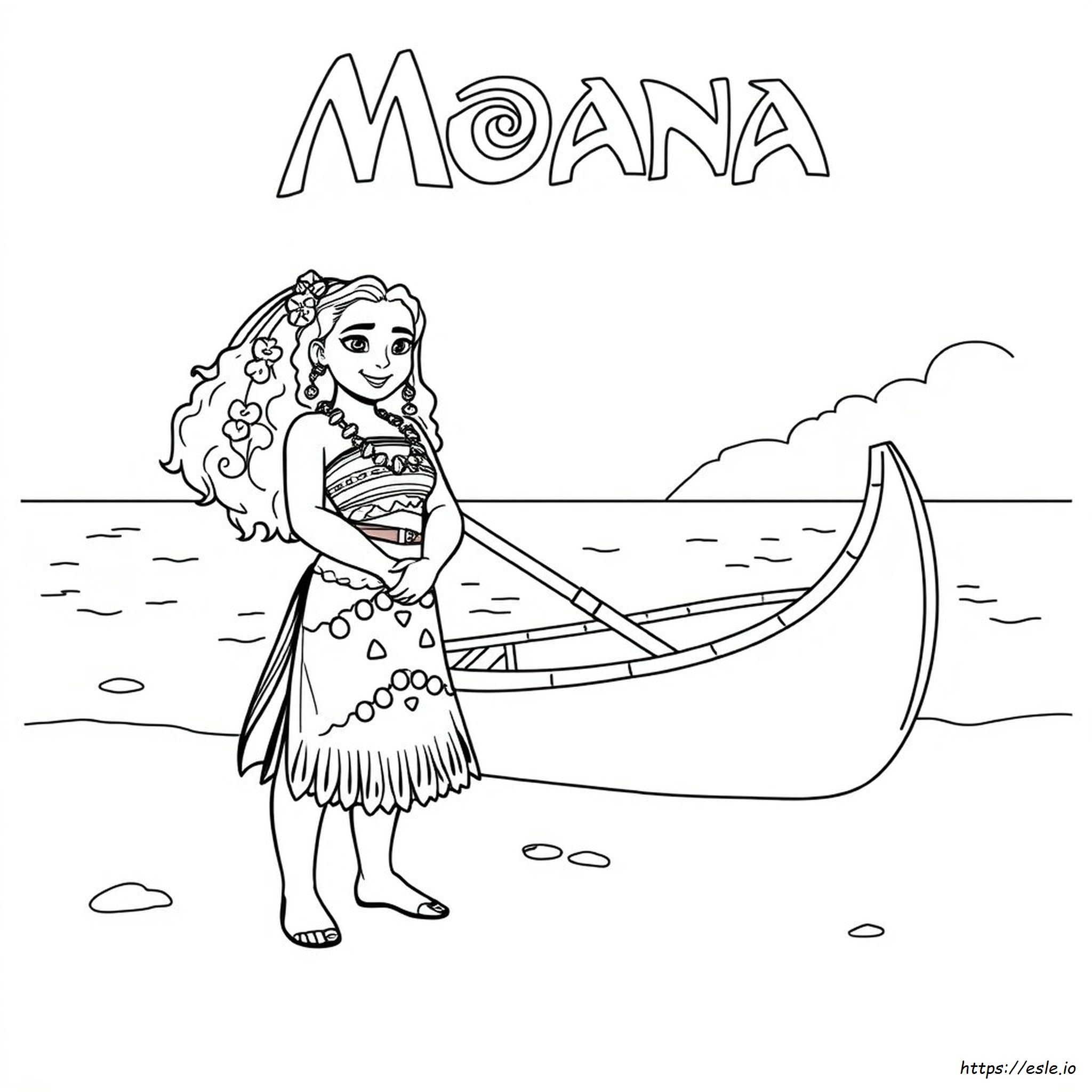 Páginas Para Colorear De Moana En Pdf