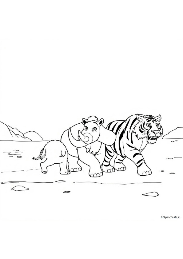Ice Age 1 Kleurplaten