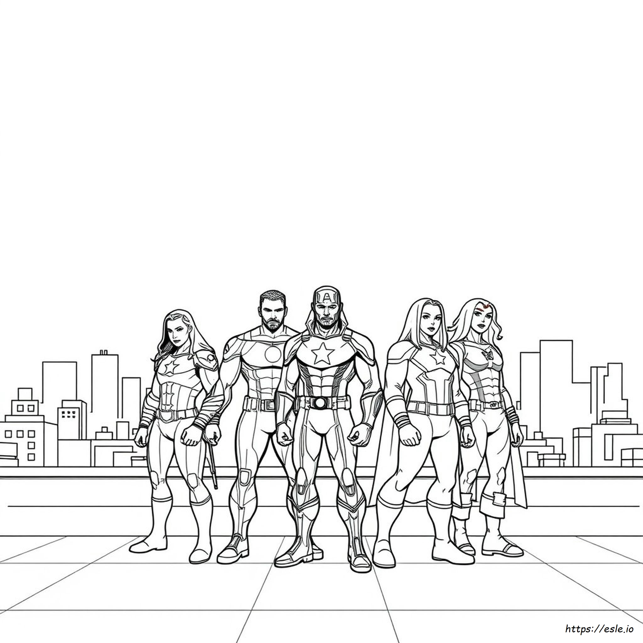 Colouring Pages Of Avengers