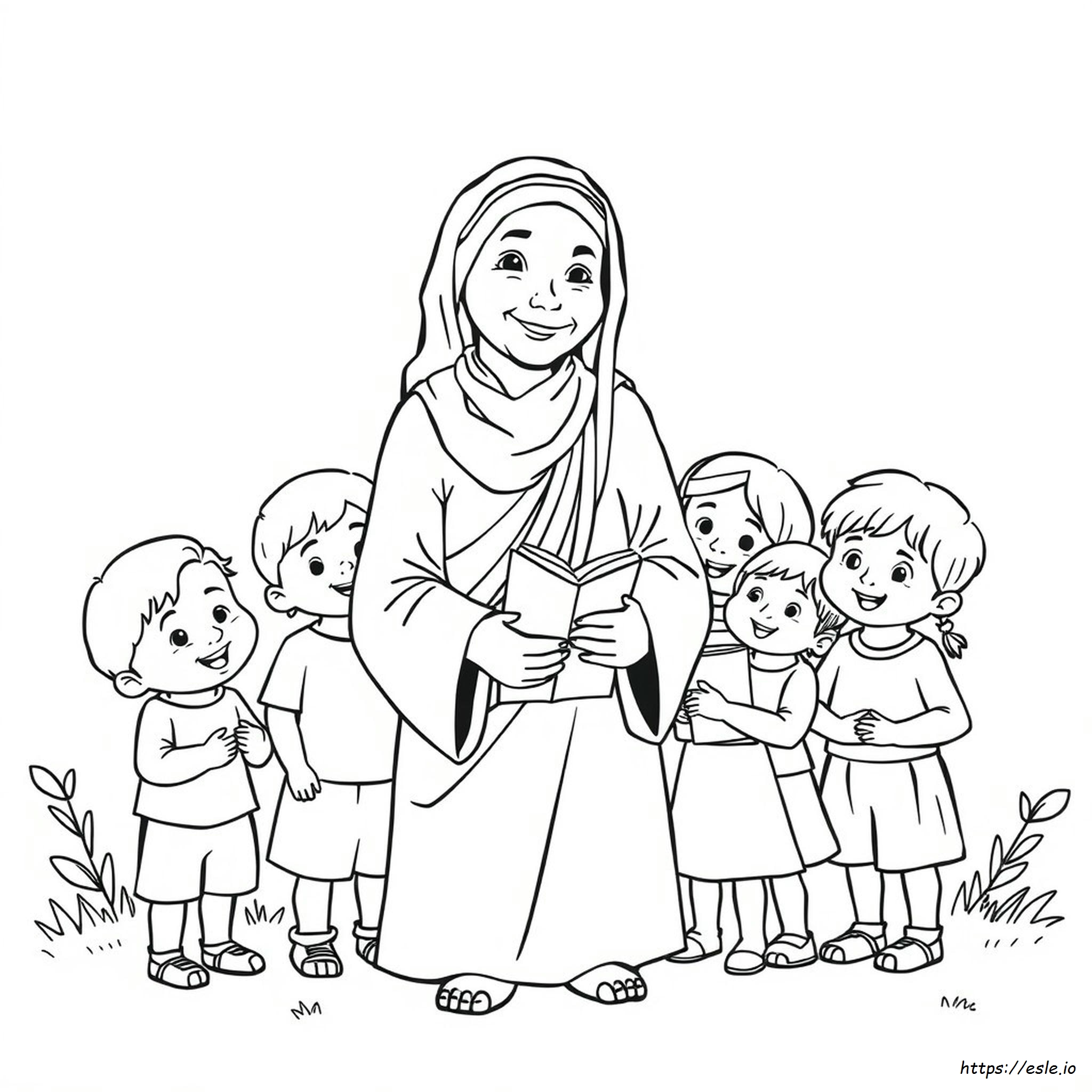 Mother Teresa Coloring Page For Kids