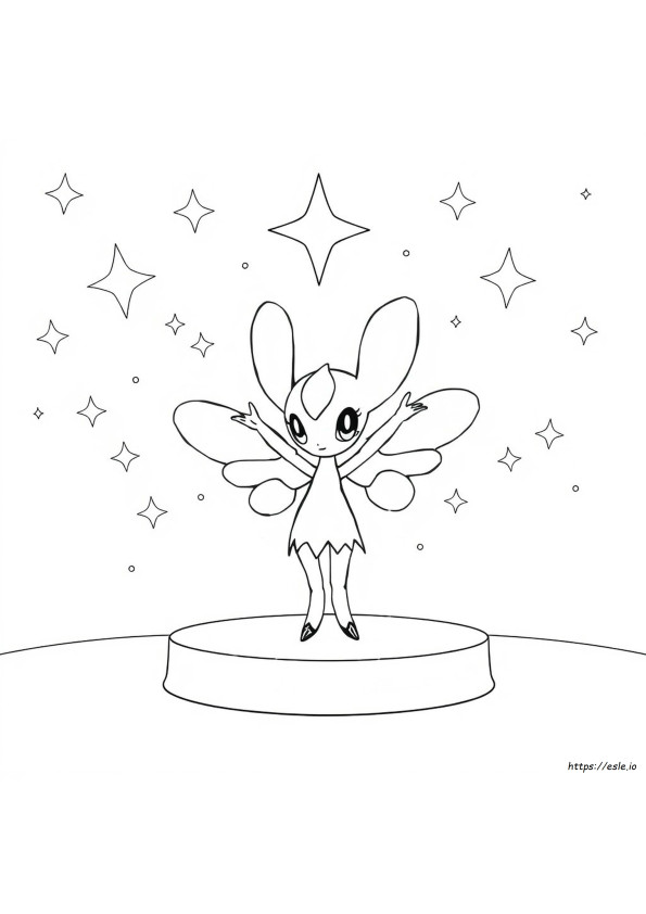 Meloetta Coloring Page